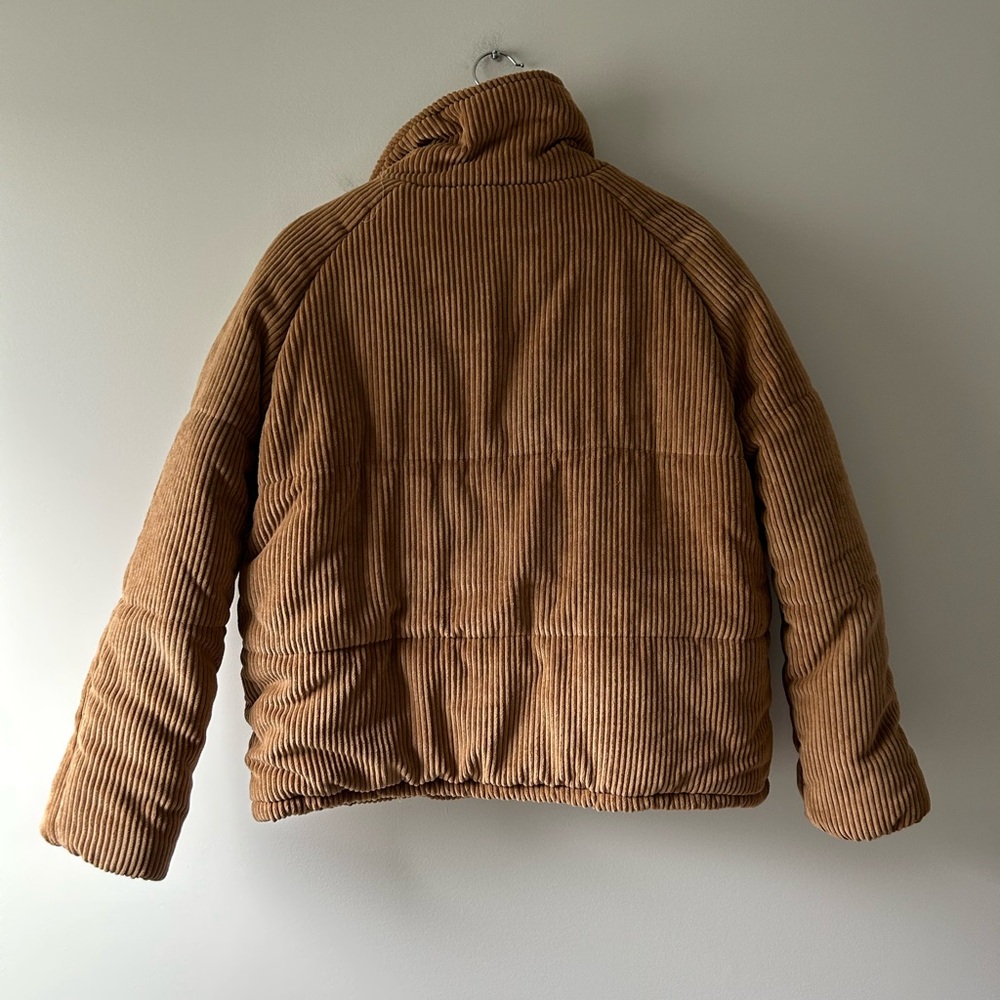 Hyfve Hyfve Hyfve brown textured puffer jacket - Picture 5 of 5
